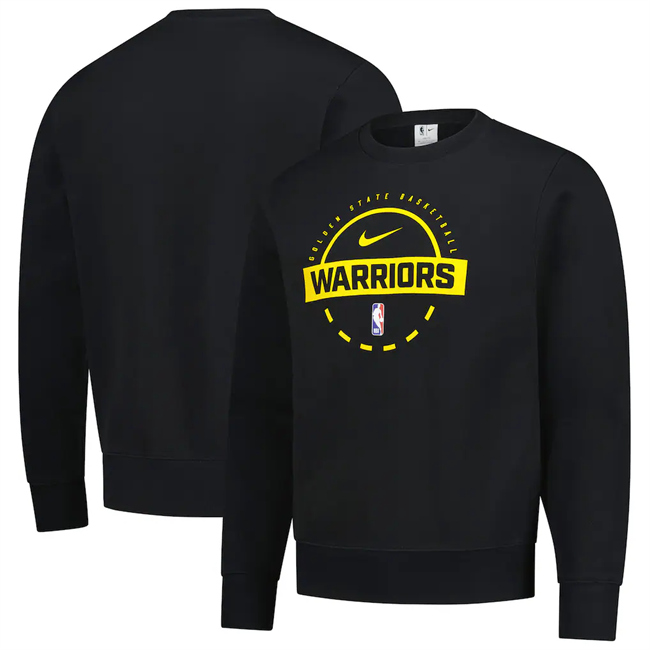 Men's Golden State Warriors Black 2025/26 Practice Club Sweatshirt